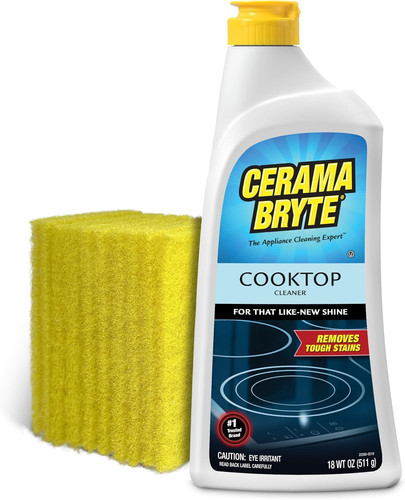Glass cooktop cleaner bundle - cleaner,
