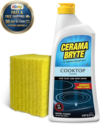 Glass cooktop cleaner bundle - cleaner,