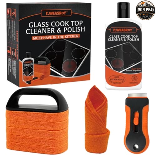 Glass stove top cleaner kit - stove, 12