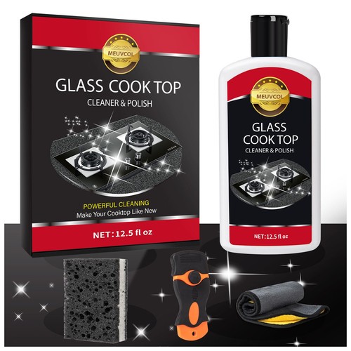 Glass stove top - stove, cleaner
